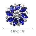 thumbnail image 2 of CxhicLuv Floral Rhinestone Glass Buttons, 10PCS DIY Hand Decorated Shirt Buttons, Crystal Craft Accessories, Sparkling & Durable, Ideal for Sewing, DIY Projects, Suitable for Crafters, 2 of 5