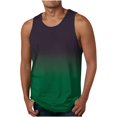 thumbnail image 1 of Summer Refreshing And Fashionable New Gradient Color 3D Printed Tank Top T-shirtL, 1 of 5