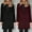 Wine, variant on FAVIPT 2024 Wool Trench Coats for Women Winter Fall Fashion Notch Collar Pea Coats Solid Color Mid Length Plus Size Long Jackets Casual Walker Coat