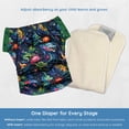 thumbnail image 4 of EcoAble Hybrid Cloth Diaper: Potty Training, Swim, Special Needs, PUL (Sz 2, Cars), 4 of 9