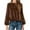 *Brown, variant on Womens Puff Long Sleeve Velvet Tops,Round Neck Loose Hem , Trendy Dressy Cute Elegant Ruched Shirts Purple,Womens Plus S