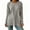 Grey, variant on Women Round Neck Long Sleeve Casual T Shirt, Irregular Uneven Front Hem Button Down Relax Fit Daily Blouse Top,Blue