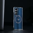 thumbnail image 3 of Magnetic For Samsung Galaxy Z Fold 6 Phone Case,PC Bumper+PU Leather Back,Back Lightning Pattern Design,Compatible with Mag-safe,Anti-Scratch Shockproof Rugged Thin Fit Phone Case,Blue, 3 of 14