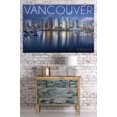 thumbnail image 3 of Vancouver, Canada, Marina and City (36x54 Giclee Gallery Art Print, Vivid Textured Wall Decor), 3 of 3