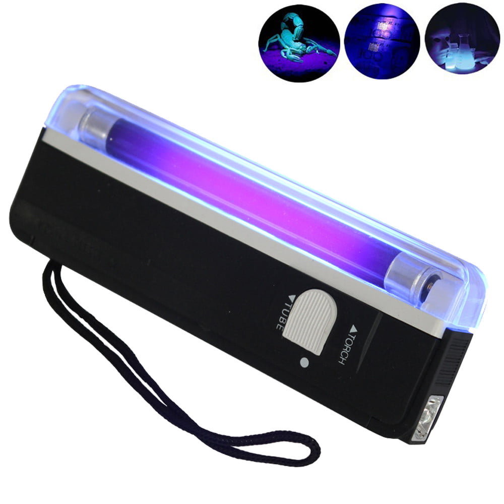 Details about   2in1 Portable Handheld UV Light Torch Blacklight Counterfeit Money Detector 