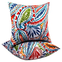 LAMIRO Outdoor Pillows Waterproof Outdoor Throw Pillows with Insert Included 16x16" Outdoor Pillows for Patio Furniture