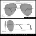 thumbnail image 3 of Womens Oversized Jaguar Jewel Hinge Arm Metal Rim Fashion Sunglasses Gold - Solid Brown, 3 of 8
