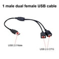 thumbnail image 6 of WINDLAND USB Y Splitters Cable USB Male to 2 USB Female Splitters USB Hubs Power Cord, 6 of 11