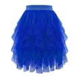 thumbnail image 5 of Tulle Skirts for Women Fairy Skirt Tutu A-Line Mesh Layered Skirts Midi Length High Elastic Waist Long Skirt White Tulle Skirt, 5 of 5