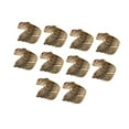 thumbnail image 2 of Anillos de servilletas de 10x hojas de servilleta hebillas elegantes decoración decorativa decoración de la mesa para fiestas reuniones familiares de Bronce, 2 of 8