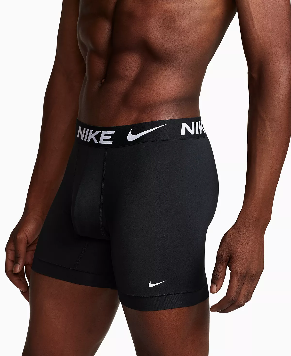 Nike Essential Men's Dri-FIT Microfiber Boxer Briefs 3-Pack Black photo 3
