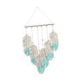thumbnail image 2 of Tapiz colgante de pared, borlas boho colgantes de pared, decoración moderna y bohemia, decoración boho, decoración de pared de tapiz tejido para el te azul claro Macarena tapiz tejido, 2 of 7