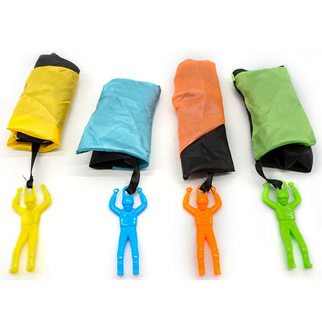 Juguetes de paracaídas para niños: juguetes para exteriores pequeños con paracaídas voladores sin enredos. Las mejores ideas para rellenar medias navideñas. Regalos únicos para niños y niñas al aire