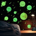 thumbnail image 1 of Adhesivos de pared de PVC con sistema solar que brillan en la oscuridad, 60 x 60 cm, 1 of 3