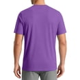 thumbnail image 5 of Inglocry Men's UPF 50+ Swim Shirts Short Sleeve, Sun Protection Quick Dry Rash Guard, Water T-Shirt for Surfing Fishing Beach Purple 3XL, 5 of 7