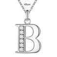 thumbnail image 5 of Kripyery Initial Necklace 26 Letters Rhinestones Unisex Exquisite Electroplated Necklace for Mothers Day, 5 of 8