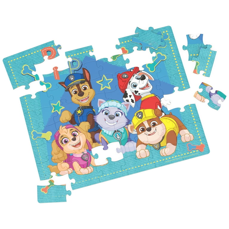 Paw Patrol, 2 Rompecabezas De 48 Piezas Tubos Con Personajes