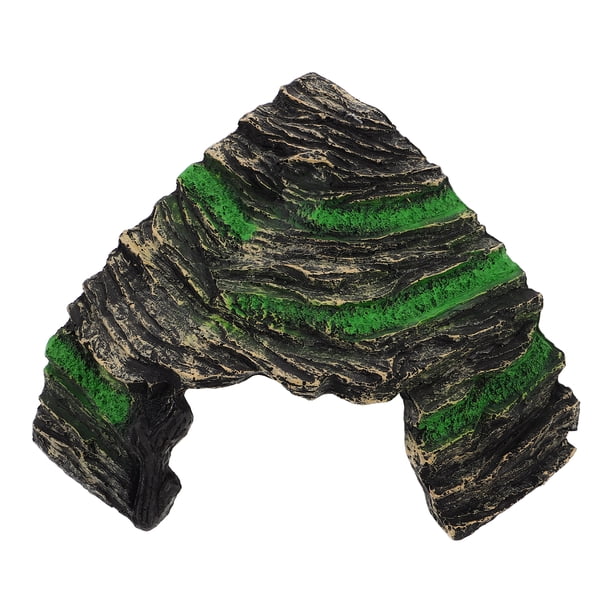 Plataforma de descanso para tortugas pequeñas, rampa de escalada, plataforma de escalada, refugio de resina para tortugas, para acuarios, tortugas, reptiles, decoraciones de tanques