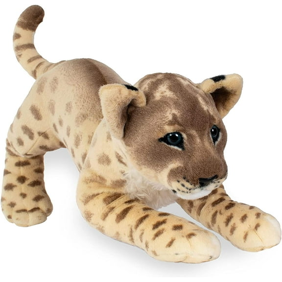 Real Planet Leopard Cub Tan/Black 15.7 Inch Realistic Soft Plush
