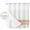 Orange, variant on No Hook Pink Purple Striped Shower Curtain with Snap in Liner Set, Abstract Modern Geometric Stripes Waterproof Fabric Bathroom Curtains with See Through Top Window, Hotel Style Stall 54 x 78 Inch