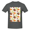 thumbnail image 4 of Bingfone Thanksgiving Turkey Men'S Loose Fit Short-Sleeve Pocket T-Shirt, 4 of 7