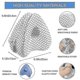 thumbnail image 3 of Orthopedic Leg Wedge Pillow with Knee Support - Heart Shaped Sciatica Relief Cushion for Sleeping & Body Pain, 3 of 5