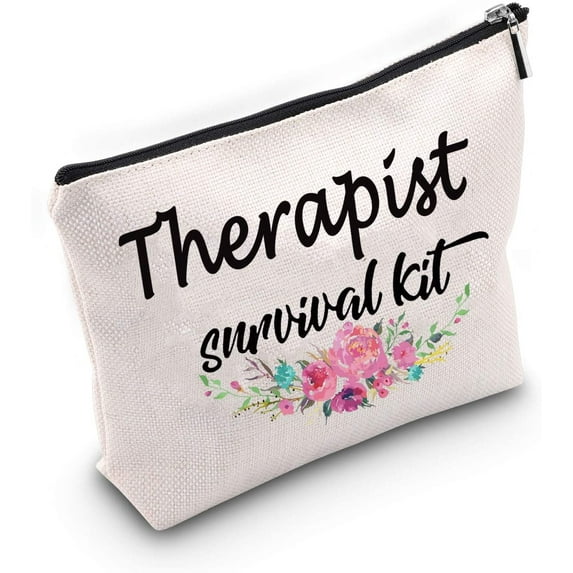 Psychology Gifts Therapist Gifts Mental Health Makeup Bag Therapist survival kit Cosmetic Bags Gift For Therapist Psychologist School Counselor