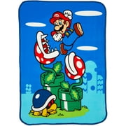 Super Mario Kids Fleece Throw Blanket 46x60, Nintendo