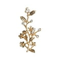 thumbnail image 3 of AMLESO 10Pieces Alloy Crystal Flower Leaves Flatback Buttons for Wedding Decoration, 3 of 8