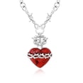 thumbnail image 1 of Collar Salloog Colgante Sagrado Corazón de Jesús 1.5 cm Cadena de Espinas, 1 of 6
