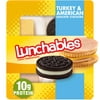 Lunchables Turkey & American Cheese Cracker Stackers Snack Kit with Chocolate Sandwich Cookies, 3.4 oz Tray