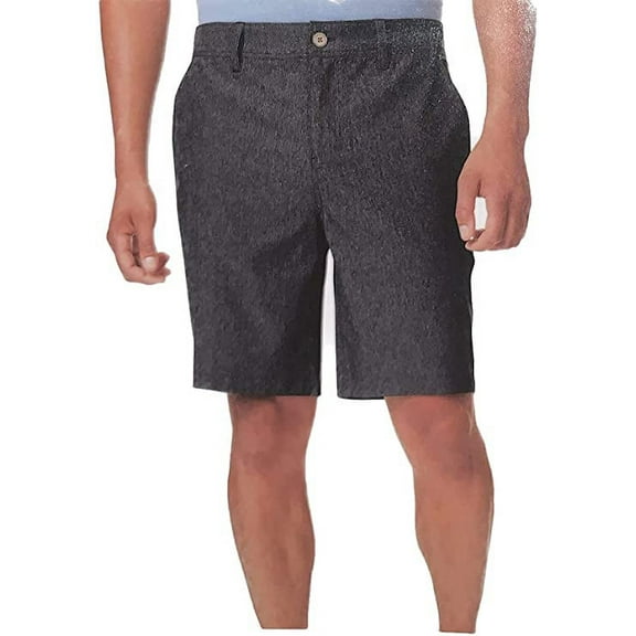 32 Degrees Cool Men's Performance Shorts (Black Melange 2 Tone, 34)