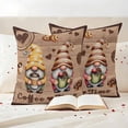 thumbnail image 3 of Farmhouse Coffee Time Outdoor Waterproof Pillow Covers, Vintage Gnomes Desserts Brown Wood Decorative Square Throw Pillowcase Sofa Cushion Sham for Patio/Couch/Chair, 20"x20" 2 Pack, 3 of 8