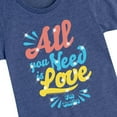 thumbnail image 3 of The Beatles - All You Need Is Love - Girls Toddler And Youth Short Sleeve Graphic T-Shirt, 3 of 6