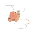thumbnail image 3 of Juguete de madera Pearhead Montessori Caracol para tirar y Empujar desarrollo temprano, 3 of 4