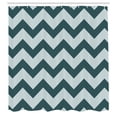 thumbnail image 2 of Ambesonne Shapes Shower Curtain, Chevron Pattern Geometric, 69"Wx84"L, Dark Teal, 2 of 4