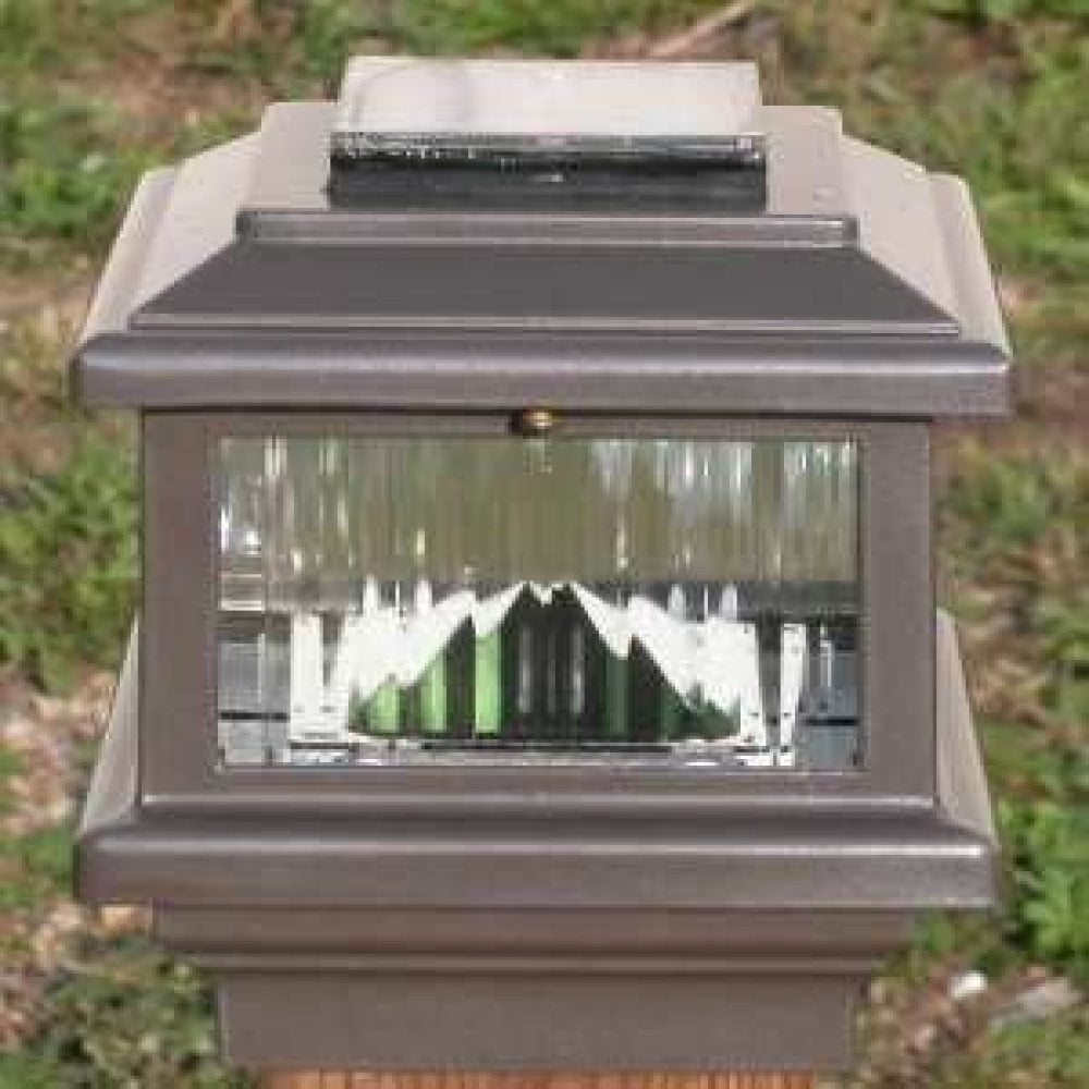 4x4 Wood 1.6W LED Post Bronze Aurora Orion 12V Deck Light 3-1/2 