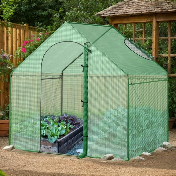 GVN Portable Outdoor Warm House with PE Cover and Roll-up Zippered Door