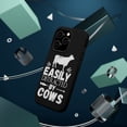 thumbnail image 3 of DistinctInk Tough Case for Apple iPhone 14 Pro MAX (6.7" Screen), Compatible with MagSafe Charging - Easily Distracted By Cows, 3 of 6