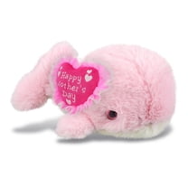 DolliBu Happy Mother's Day Super Soft Plush Pink Whale Small - Cute Stuffed Animal Present with Pink Heart Message for Best Mommy, Grandma, Wife, Daughter - Cute Ocean Life Plush Toy Gift - 7 Inches