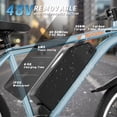 thumbnail image 5 of Electric Bike for Adults, 26'' Up to 50 Miles 20MPH Electric Mountain Bike with 48V Removable Battery 500W Motor UL2849 Class 2 (Blue), 5 of 10