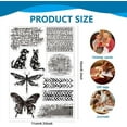 thumbnail image 3 of 1Sheet Splash Pattern Clear Silicone Stamps for Card Making DIY Scrapbooking Photo Album Decoration 4.3x6.3inch, 3 of 9
