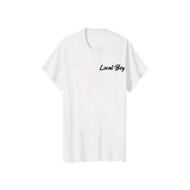 Men's 100% Cotton Dual-Sided Dog Print T-Shirt - Loose Fit Casual Streetwear with Local Boy outfitters Graphic, Round Neck Short Sleeve Summer Tee for everyday Comfort, Dog Shirt