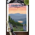 thumbnail image 3 of Sunriver, Oregon, Bear and Spring Flowers (9x12 Wall Art Print, Home Decor), 3 of 3