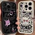 thumbnail image 2 of Gengar-funda de Pokémon para teléfono móvil, carcasa trasera a prueba de golpes para iPhone 16, 15, 14, 13, 12 Mini, 11 Pro Max, 16 Plus, X, XS, 15Pro, 2 of 5