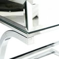 thumbnail image 6 of Furniture of America Monna Metal X-Cross Leg End Table, Chrome, 6 of 7