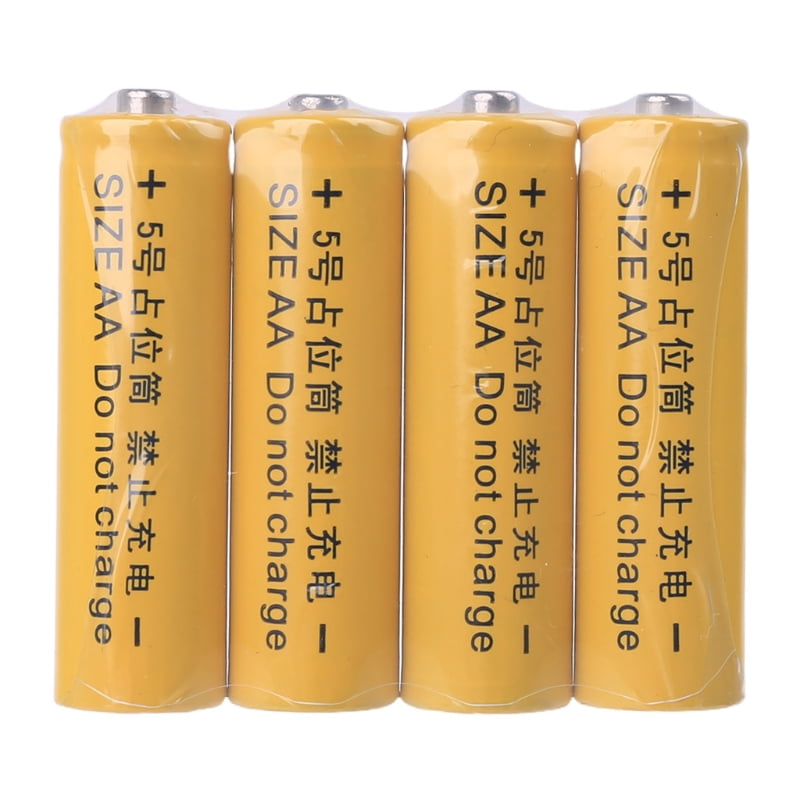 Techinal 4Pcs No Power AA 14500 LR6 Dummy Fake Battery Setup Shell ...