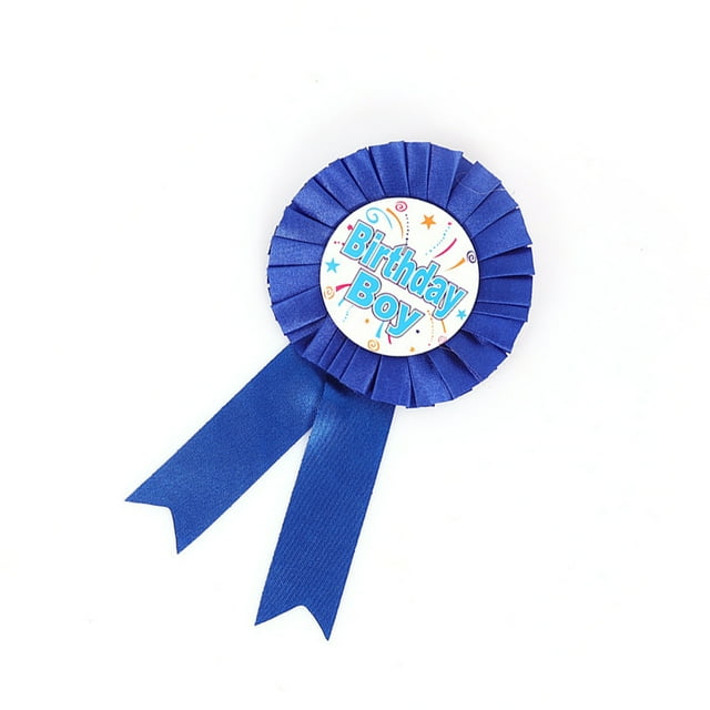 Injueey Insignia de hojalata Artesanía ajustable de botón unisex Mano de obra Insignias pequeñas Decoración Ornamento Props Sash Girl Kits de decoración para fiestas Azul