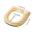 thumbnail image 3 of Thicker Bathroom Toilet Seat Cover Pads Thickened Universal Toilet Seat Cushion Sitting Toilet Cover Warm Version Washable Toilet Seat Cushion Household Toilet Collar (Yellow), 3 of 6