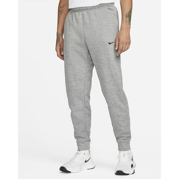 Nike Men's Therma-FIT Tapered Fitness Sweatpants in Grey Size 4XL